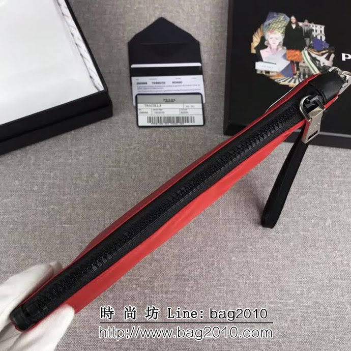 PRADA普拉達 專櫃同步 最新款式 限量版 時尚男士手包 2NH006 DD1465